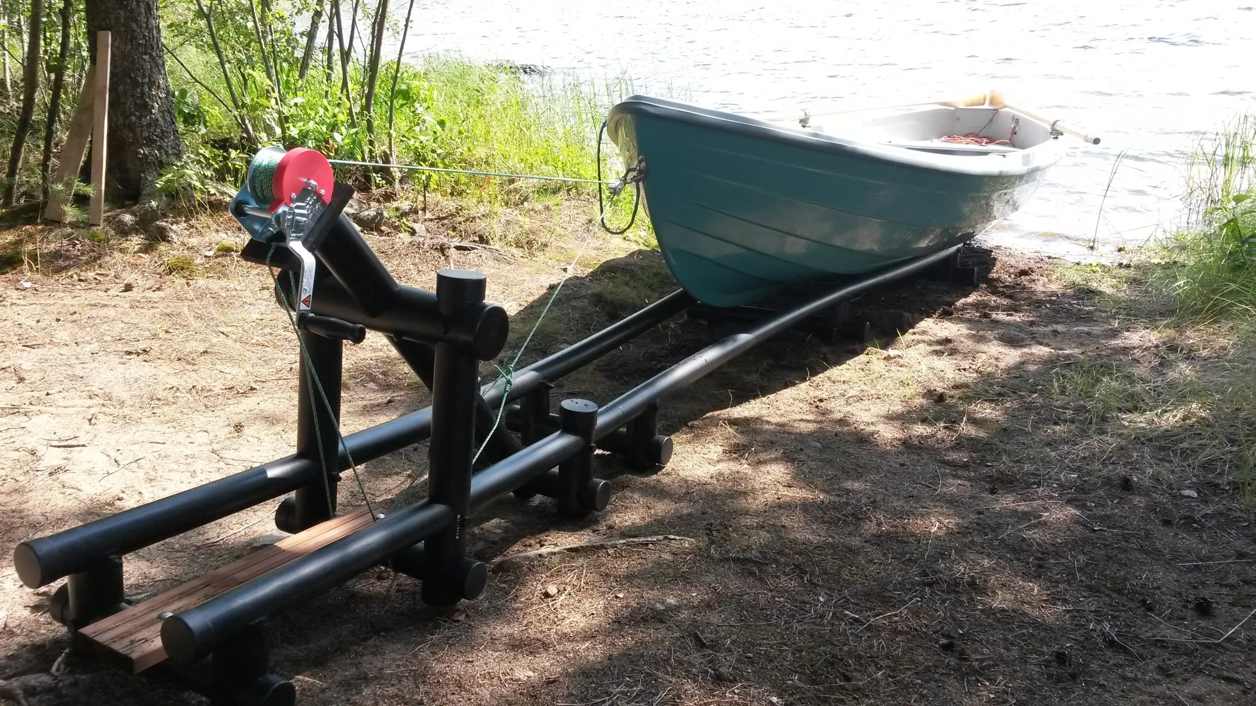 Roddbåtsdocka med vinsch - Bild 8